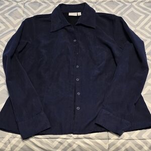 Elegant Navy Blue Women's Blouse